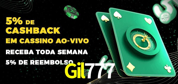 Promoções do cassino ao Vivo Gil777